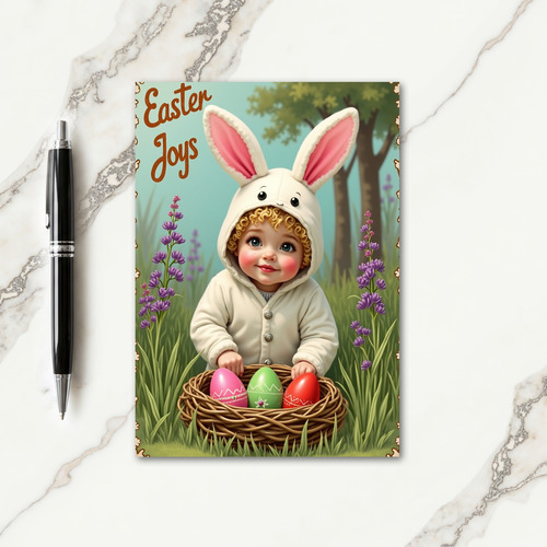 Sweet Springtime Joy Baby Card