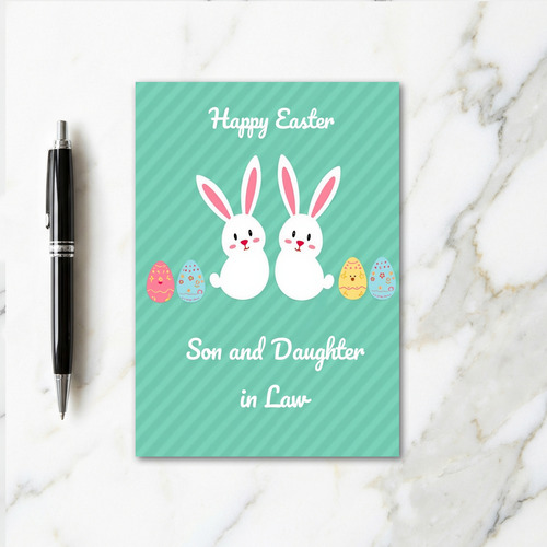 Sweet Springtime Rabbits Card