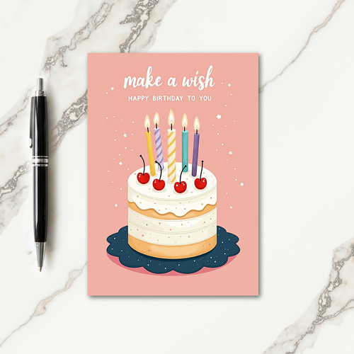 Sweet Sprinkle Cake Birthday Card