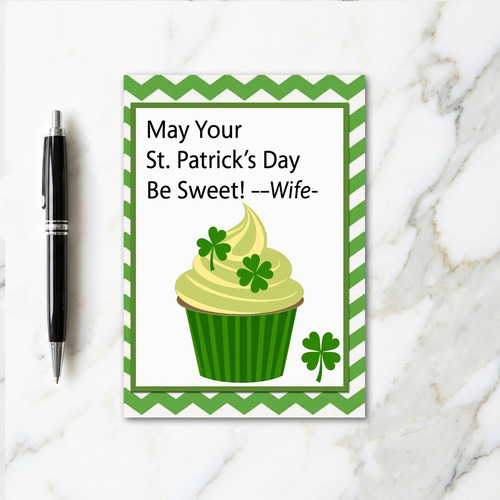 Sweet St Patricks Day Glitter Card