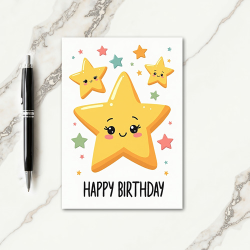 Sweet Starry Birthday Card