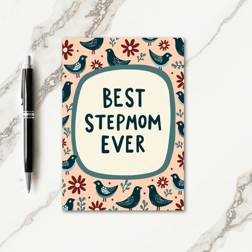 Sweet Step Mothers Day Bird Card