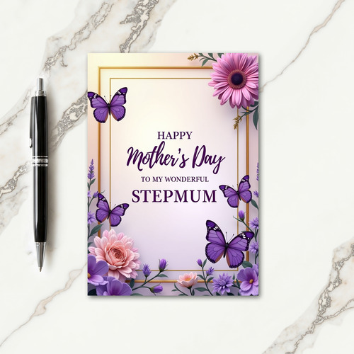 Sweet Step Mum Mothers Day Card