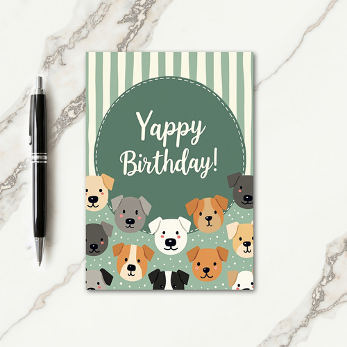 Sweet Striped Animal Card