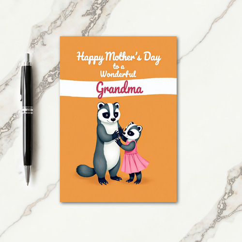 Sweet Striped Mothers Day Card