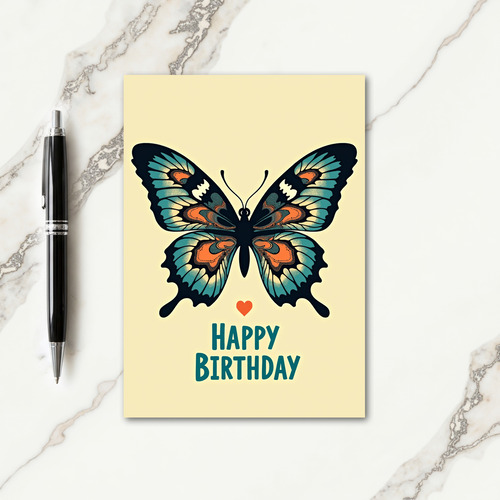 Sweet Stylized Butterfly Card