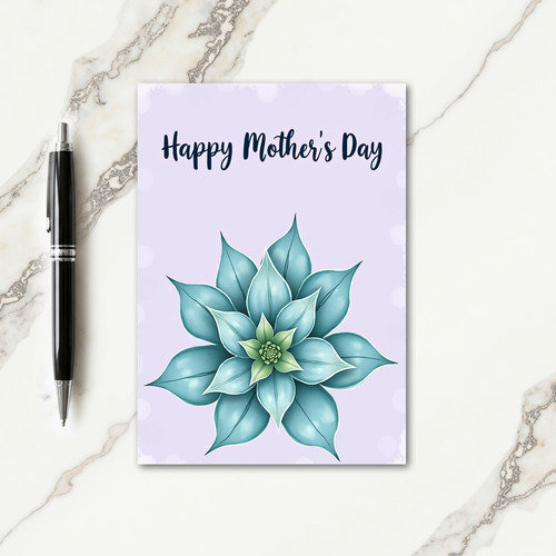 Sweet Succulent Mothers Day Card