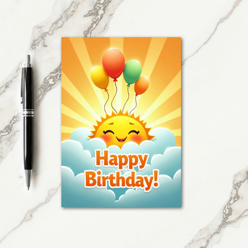 Sweet Sun Birthday Card
