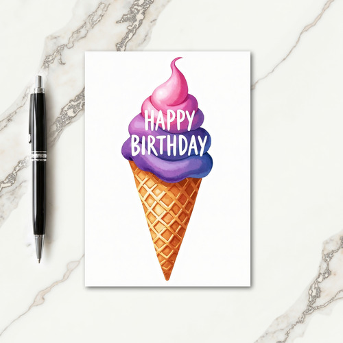 Sweet Swirl Birthday Card