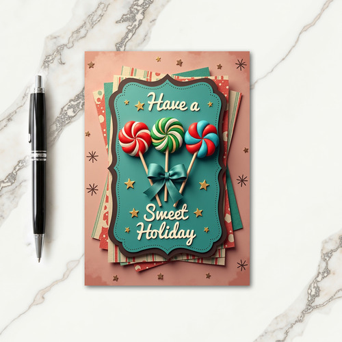 Sweet Swirl Christmas Card