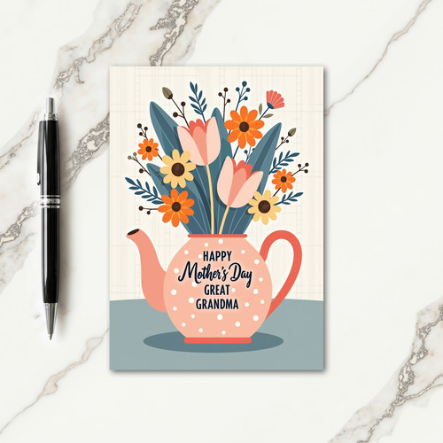 Sweet Teapot Bloom Mothers Day Card