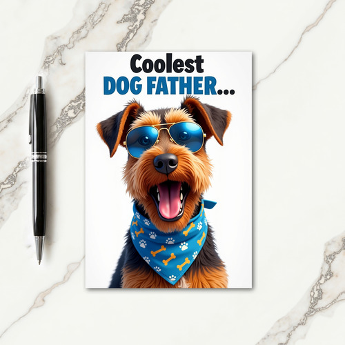 Sweet Terrier Fathers Day Card