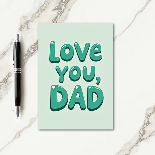 Sweet Threed Dad Fathers Day Card