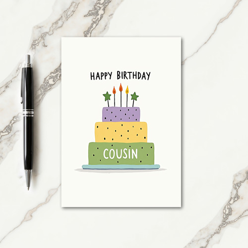 Sweet Tiered Cake Card