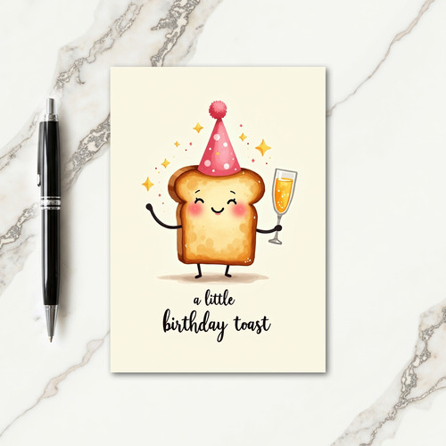 Sweet Toast Birthday Card