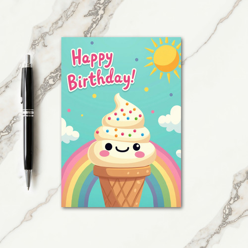 Sweet Treat Rainbow Birthday Card