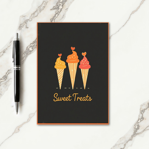 Sweet Treats Trio Cones Card