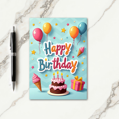 Sweet Type Birthday Card