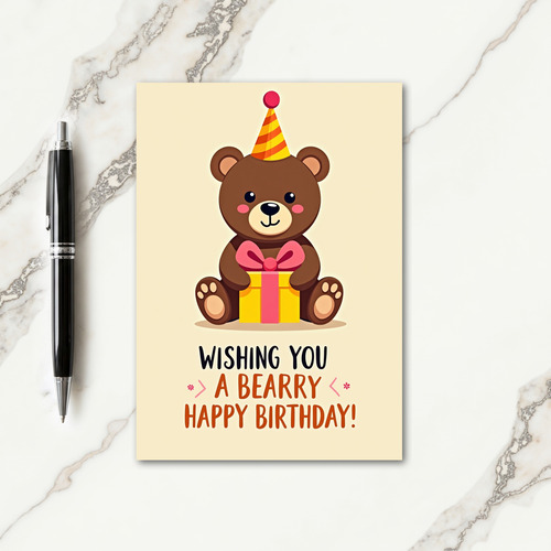 Sweet Ursine Birthday Card