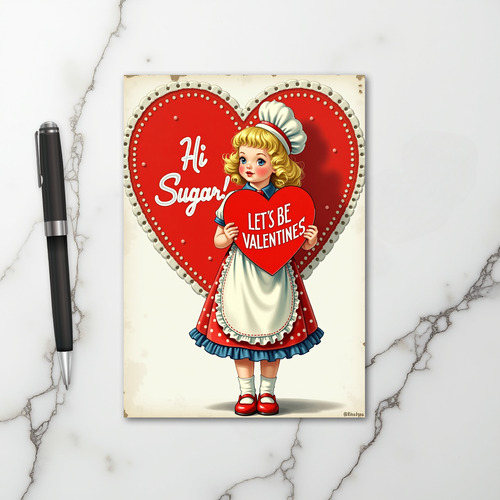Sweet Valentine Hi Sugar Card
