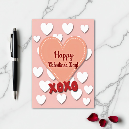 Sweet Valentines Day Heart Card
