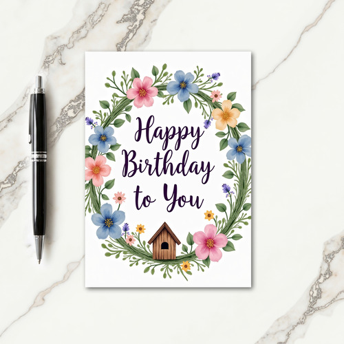 Sweet Watercolor Bloom Card
