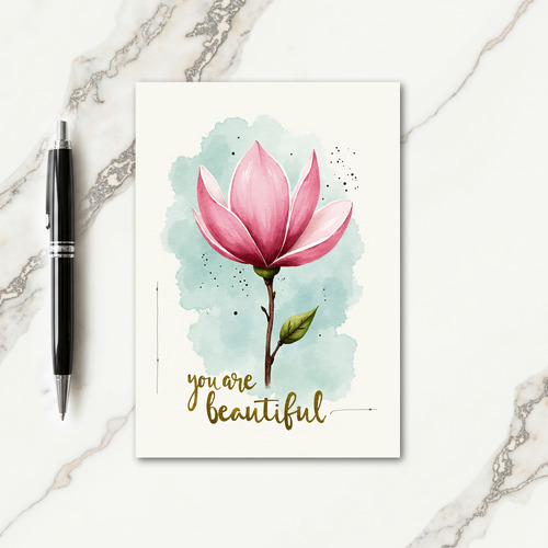 Sweet Watercolor Blossom Card