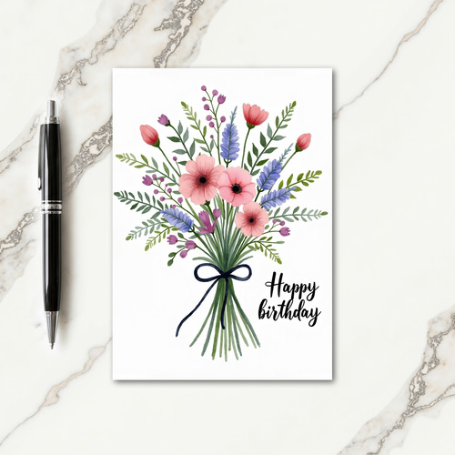 Sweet Watercolor Floral Card