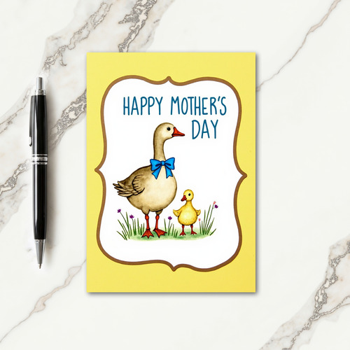 Sweet Waterfowl Mothers Day Card
