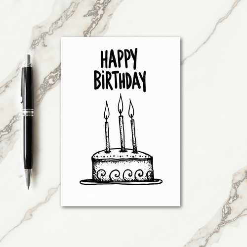 Sweet Whimsical Cake Card