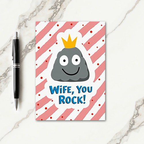 Sweet Wife You Rock Art Card