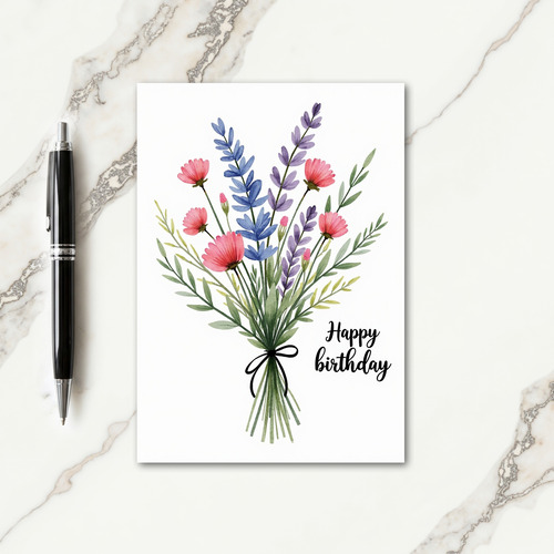 Sweet Wildflower Bouquet Card