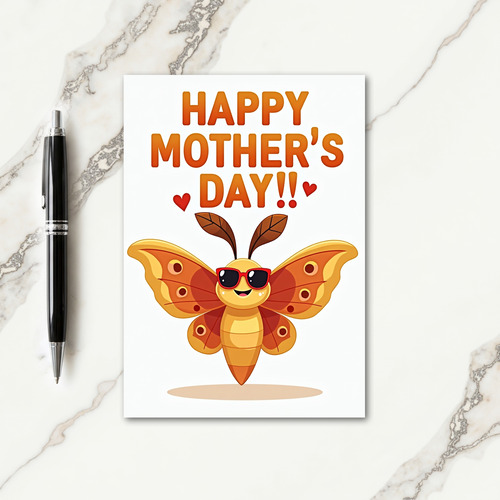 Sweet Winged Insect Mothers Day Card