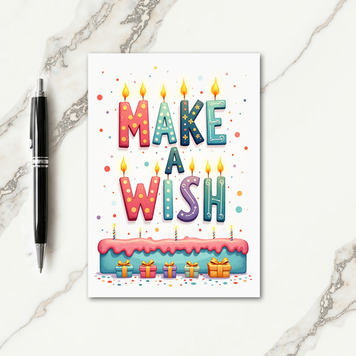 Sweet Wish Sculptural Letter Card