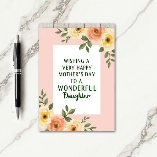 Sweet Wonderful Daughter Card