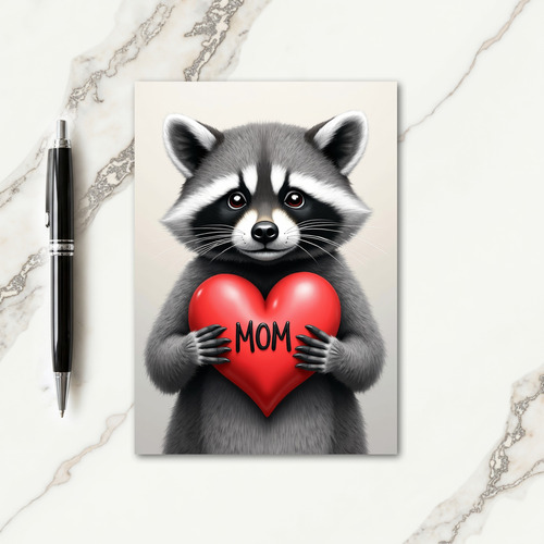 Sweet Woodland Mom Heart Card