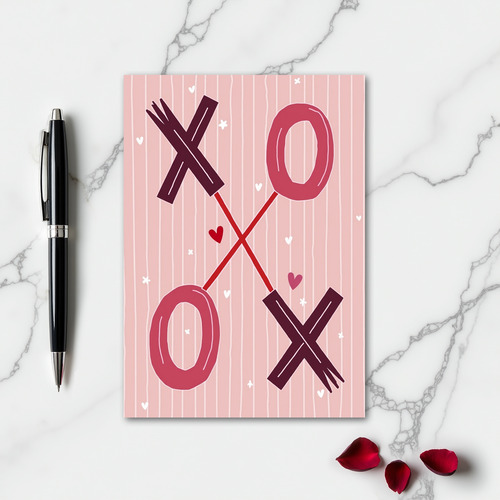 Sweet Xoxo Hearts Love Card