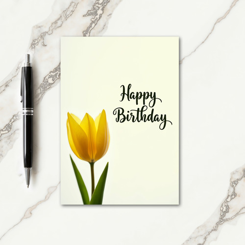 Sweet Yellow Bloom Card