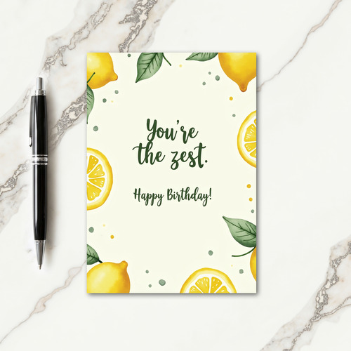 Sweet Zest Birthday Card