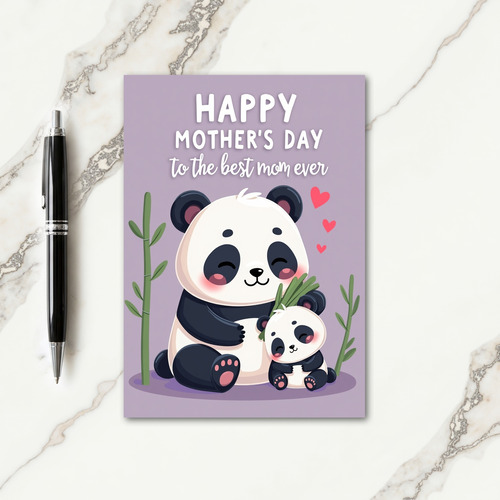 Sweetest Bear Family Mothers Day Card