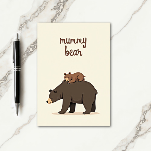 Sweetest Cub Mothers Day Art Card