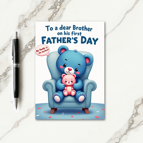 Sweetest Daddy Bear Day Card