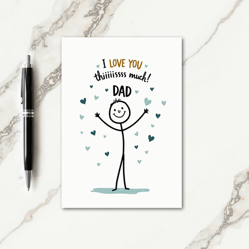 Sweetest Fathers Day Art Card