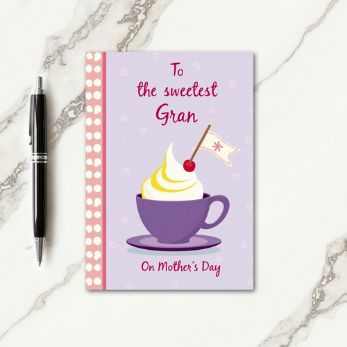Sweetest Gran Mothers Day Card