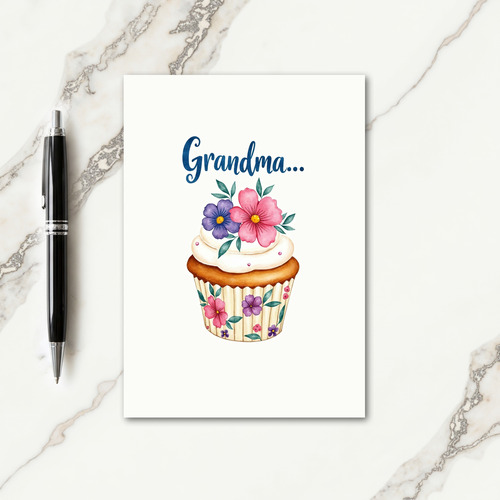 Sweetest Grandma Floral Card