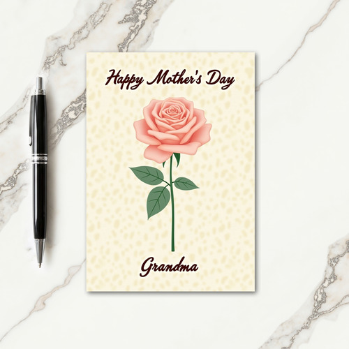 Sweetest Grandma Rose Day Card