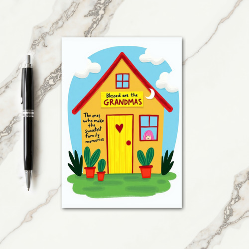 Sweetest Grandmas Day House Card