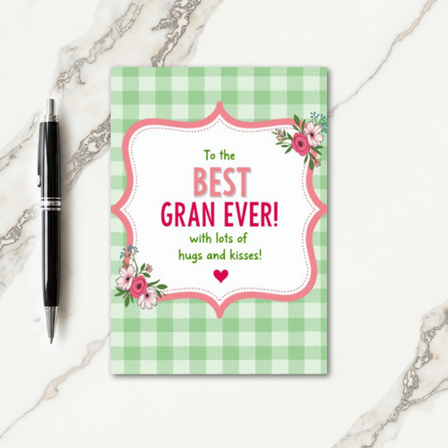 Sweetest Grans Floral Card