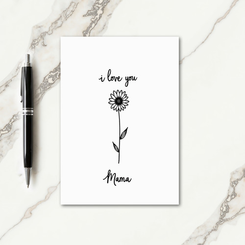 Sweetest Mama Hand Drawn Card