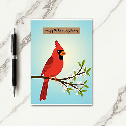 Sweetest Mom Bird Spring Card